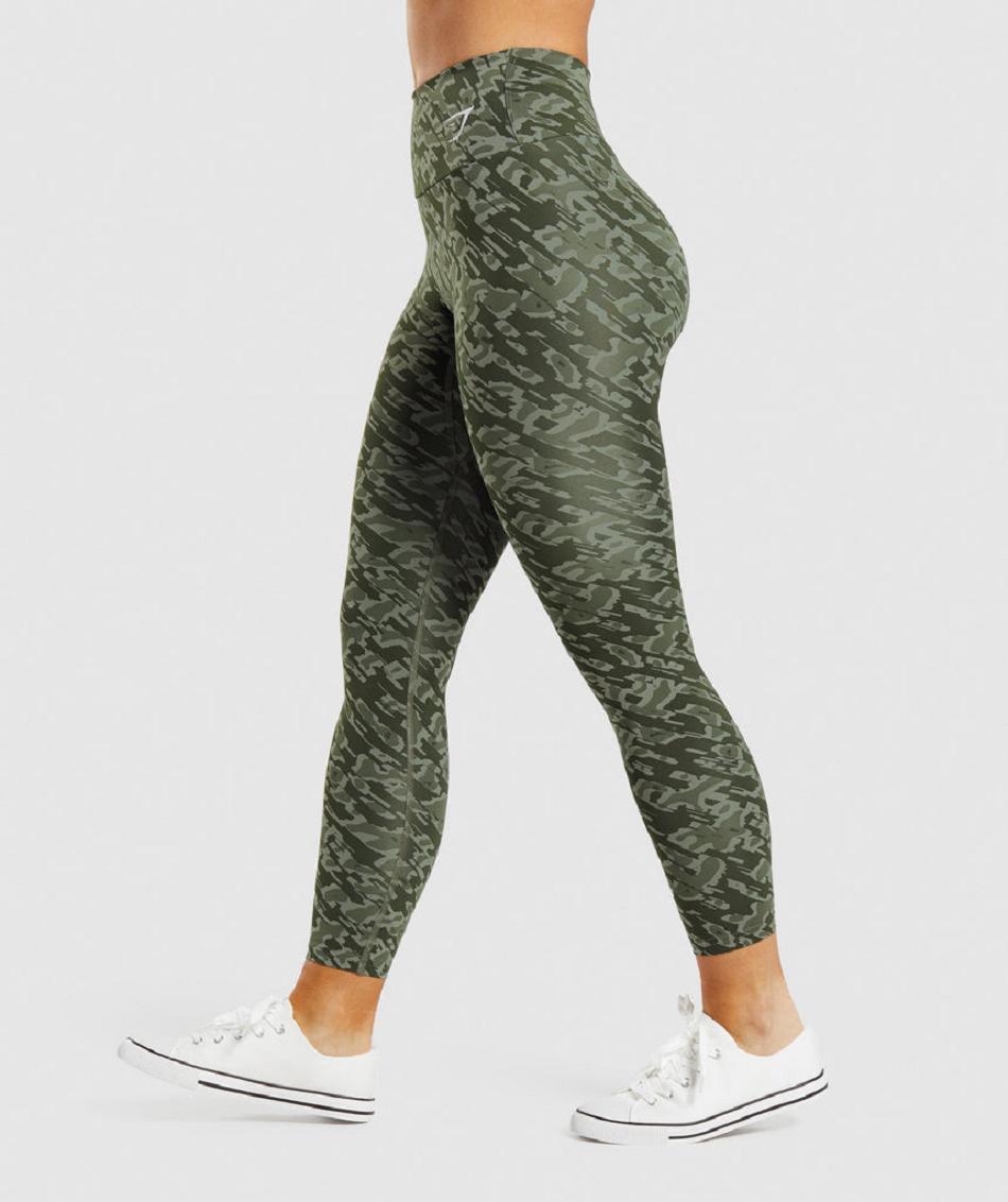 Leggins Gymshark Entrenamiento Mujer Verde | CO 2848VRW